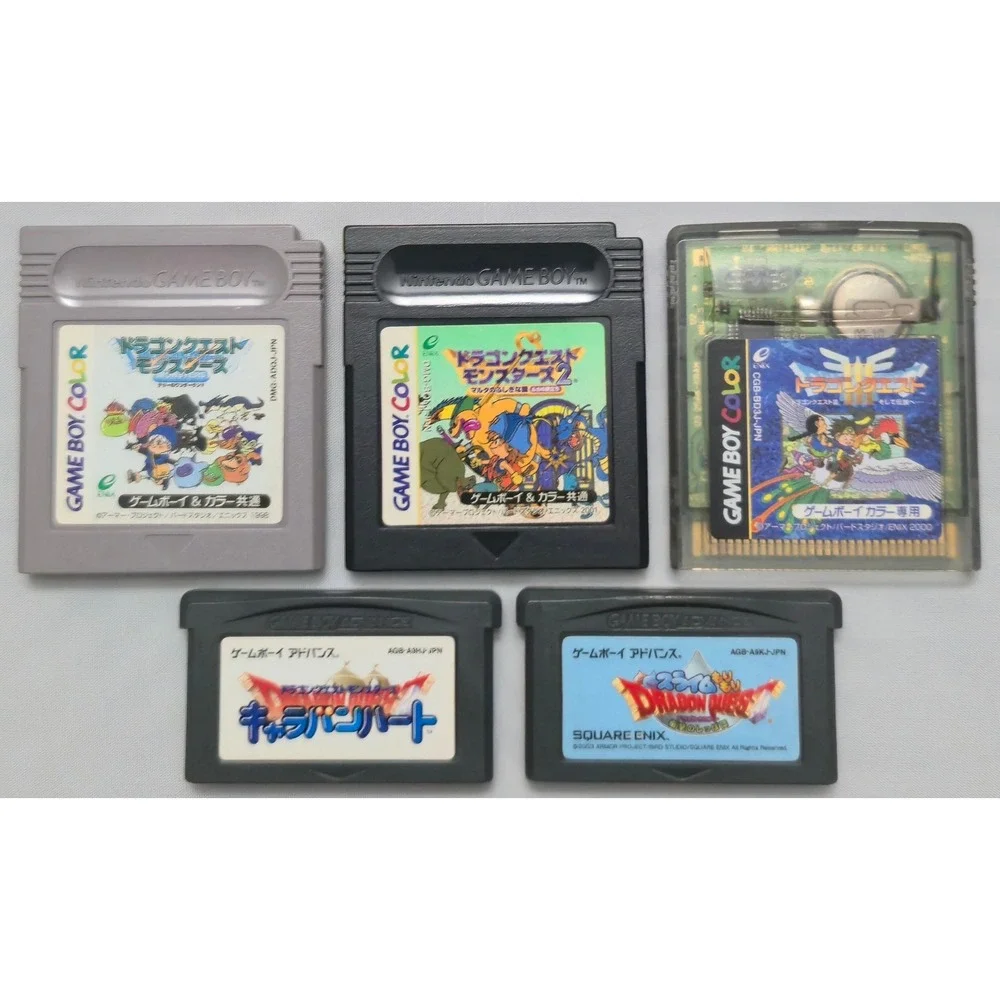 Dragon Quest Monsters 1 2 3 Caravan Heart Slime Bundle - GB GBC GBA - Japan Lot